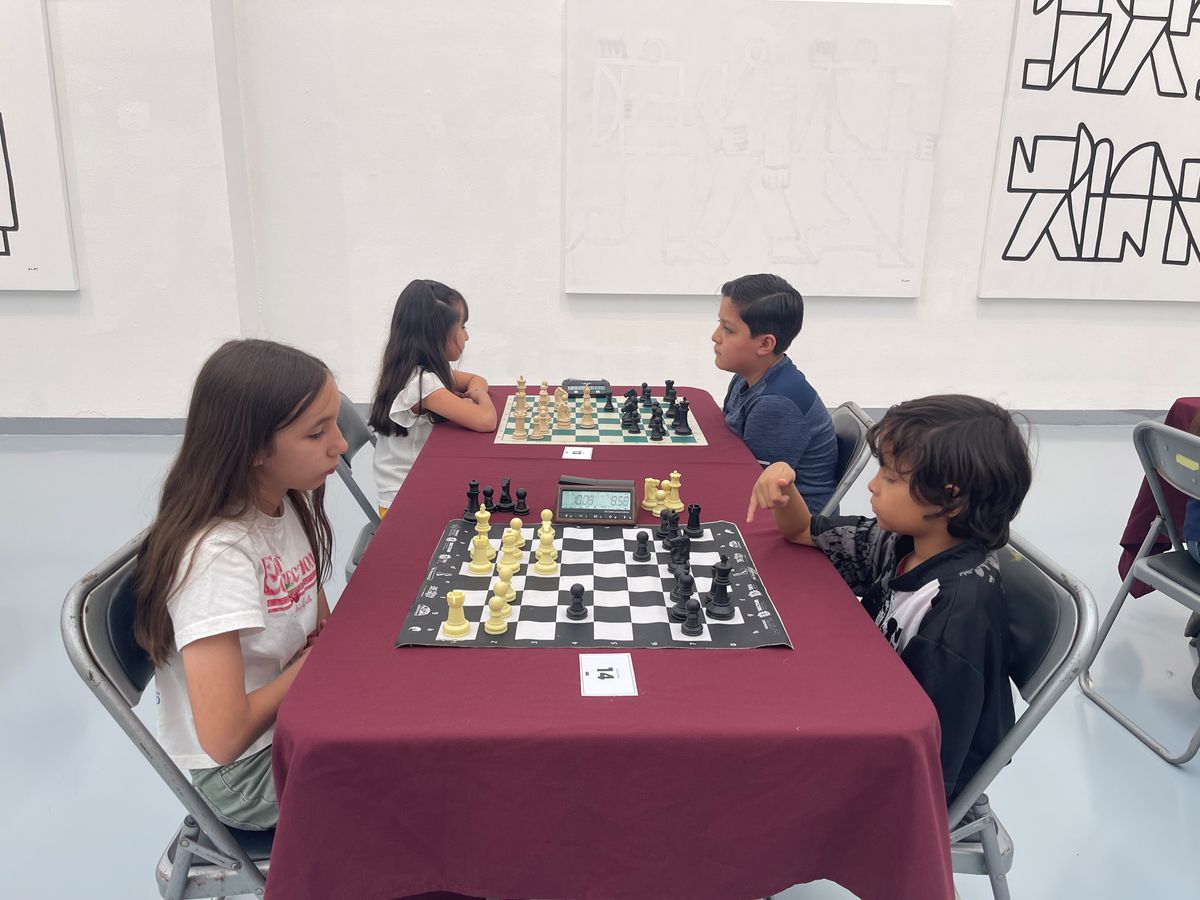 Partida de ajedrez durante el 1er Torneo Chess Champions México